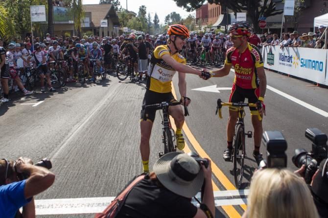 Chad Haga (Optum) and Francesco Mancebo (Kenda-5 Hour Energy) about to do battle for the GC.