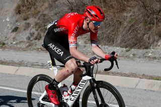 VALDEBLORE LA COLMIANE FRANCE MARCH 13 Connor Swift of United Kingdom and Team Arkea Samsic during the 79th Paris Nice 2021 Stage 7 a 119km stage from Le Broc to Valdeblore La Colmiane 1501m Stage itinerary redesigned due to COVID19 lockdown imposed in the city of Nice ParisNice on March 13 2021 in Valdeblore La Colmiane France Photo by Bas CzerwinskiGetty Images