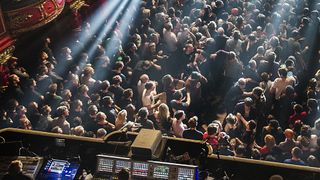 the crowd at a prog gig