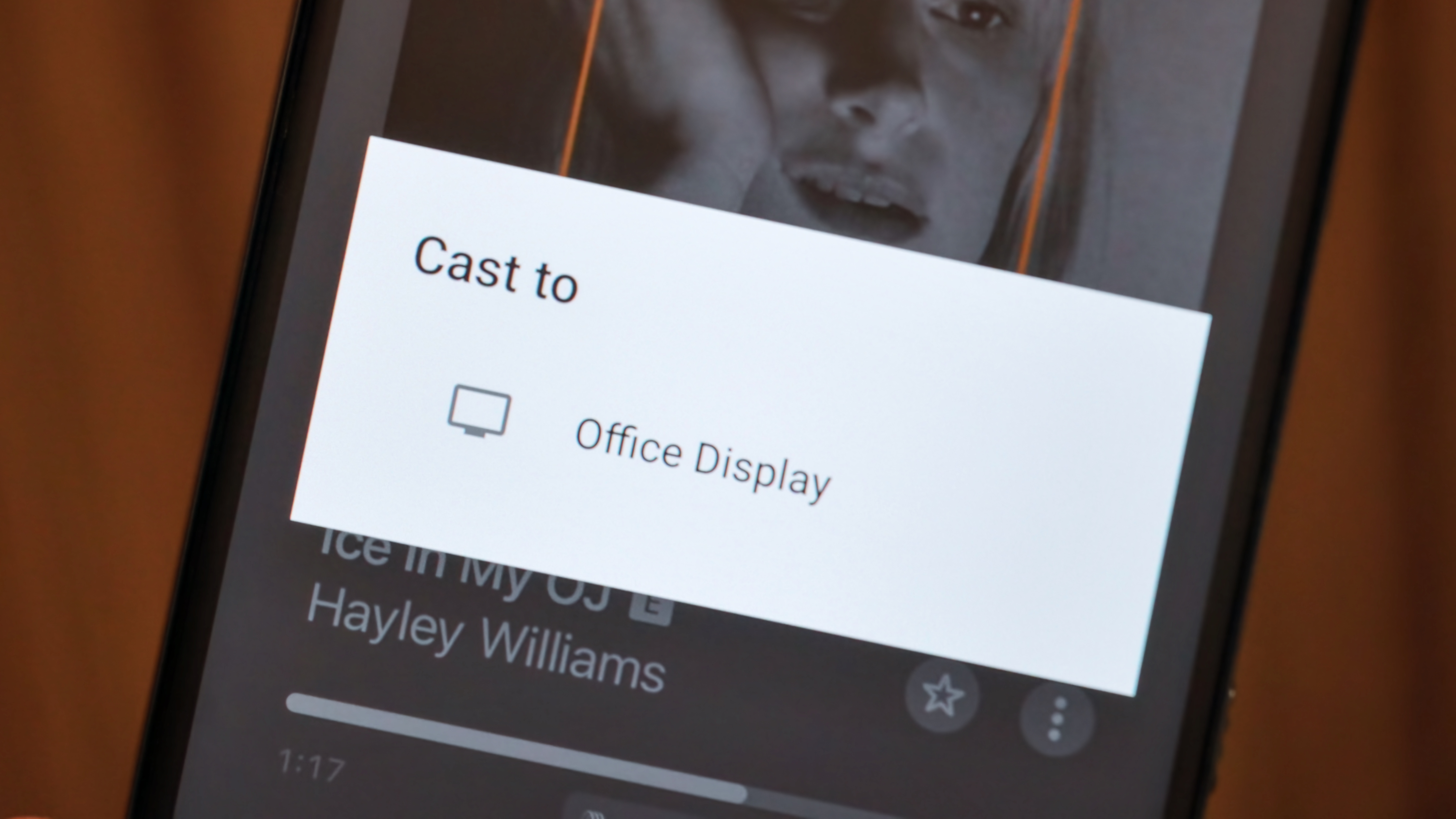 The Apple Music app running on an Android phone showing Dolby Atmos.