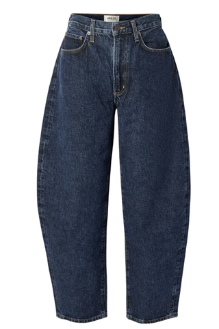 Balloon High-Rise Barrel-Leg Jeans