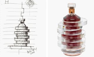  Arik Levy's original sketch of the bottle