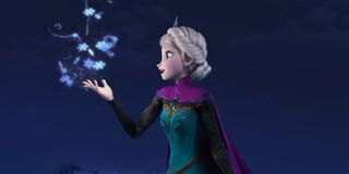 Elsa singing Let it Go in Frozen