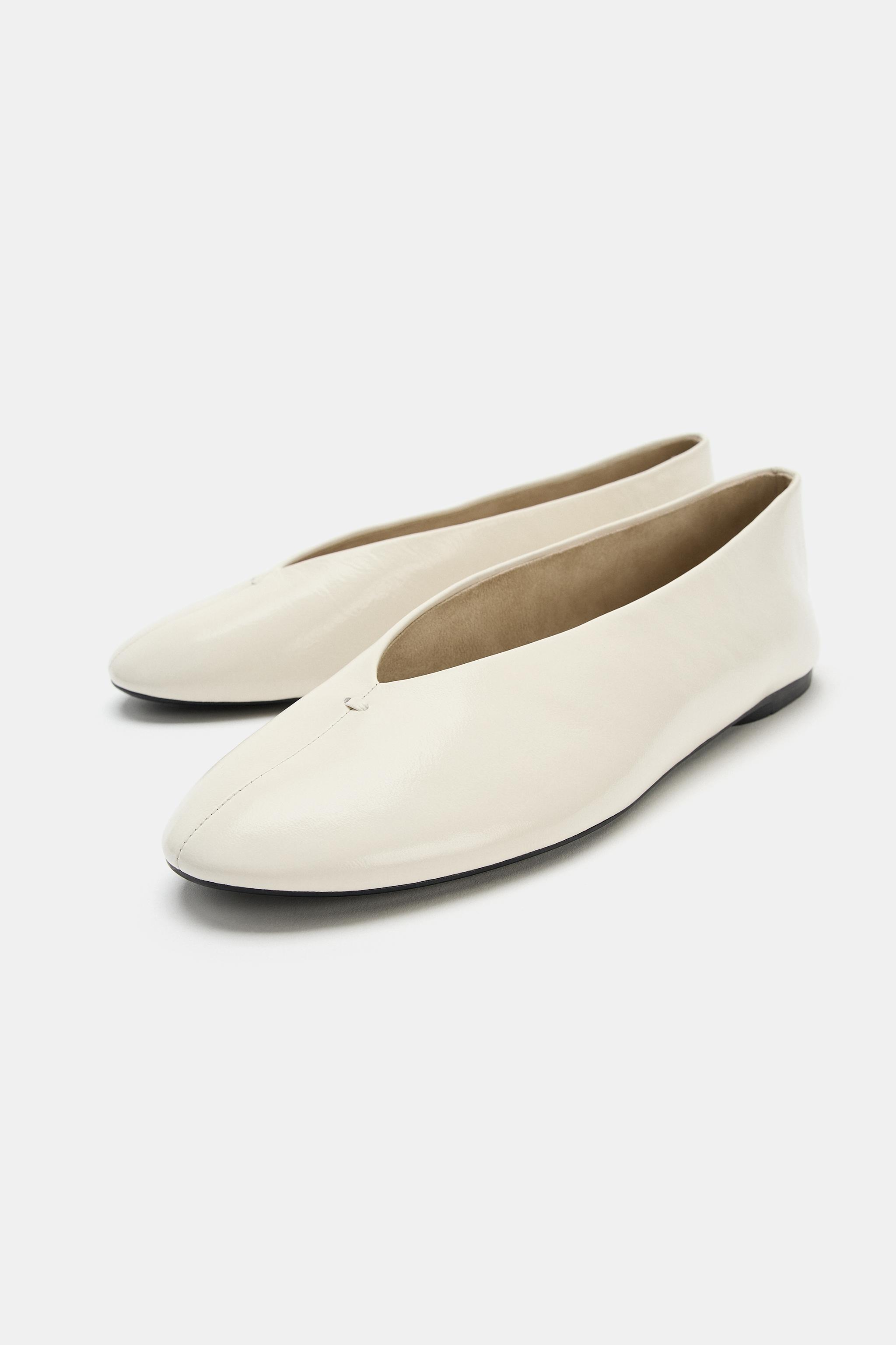 Flat Leather Ballet Flats