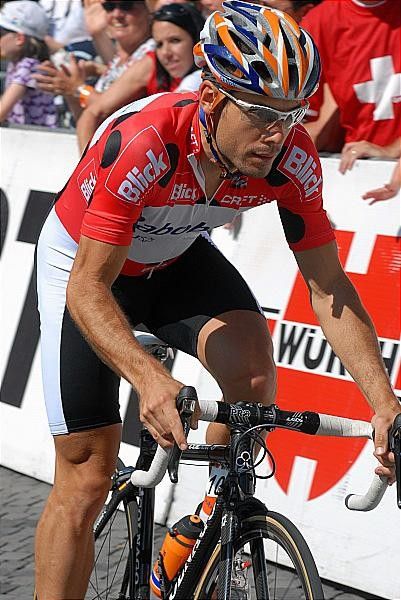 Oscar Freire Gomez (Rabobank) could do without the time trial up the mountains.