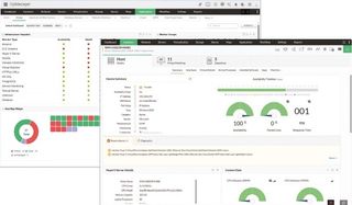 Desktop screenshot of the OpManager Professional 12.7 edition in use