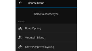 Creating routes using Garmin Connect