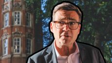 Picture of Andy Burnham with flat in background