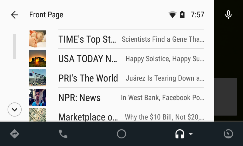 Stitcher on Android Auto