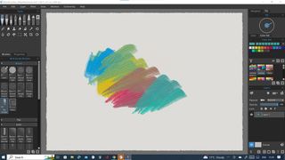 Rebelle 6 review; paint mixes on a digital canvas