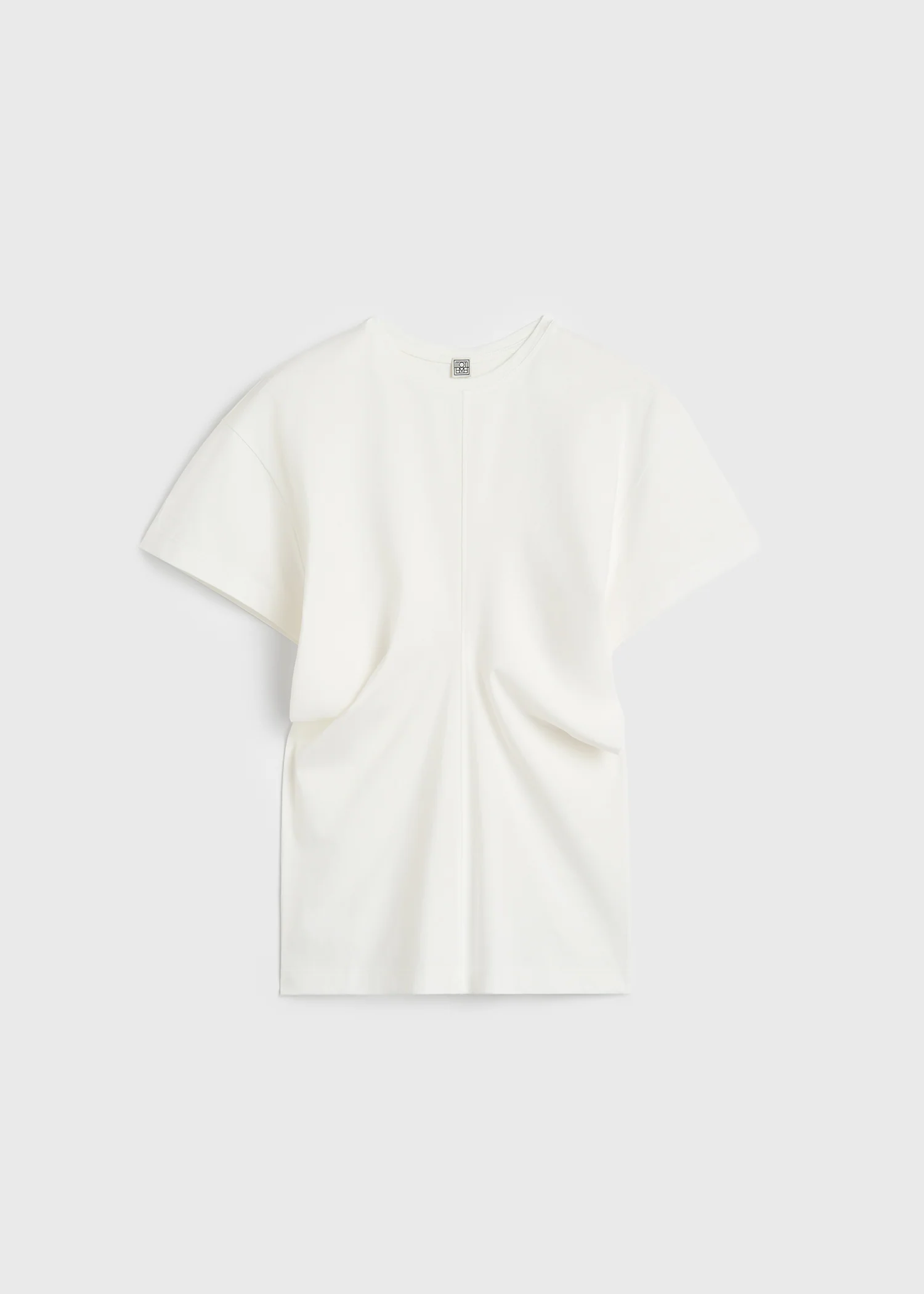 draped white blouse