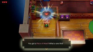 Link's Awakening heart piece location: Trendy Game 2