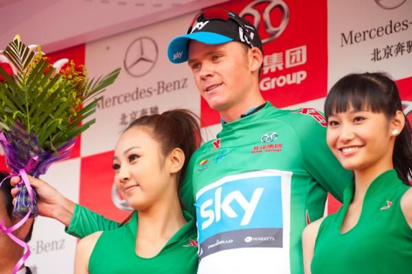 Chris Froome (Team Sky) took over the points competition
