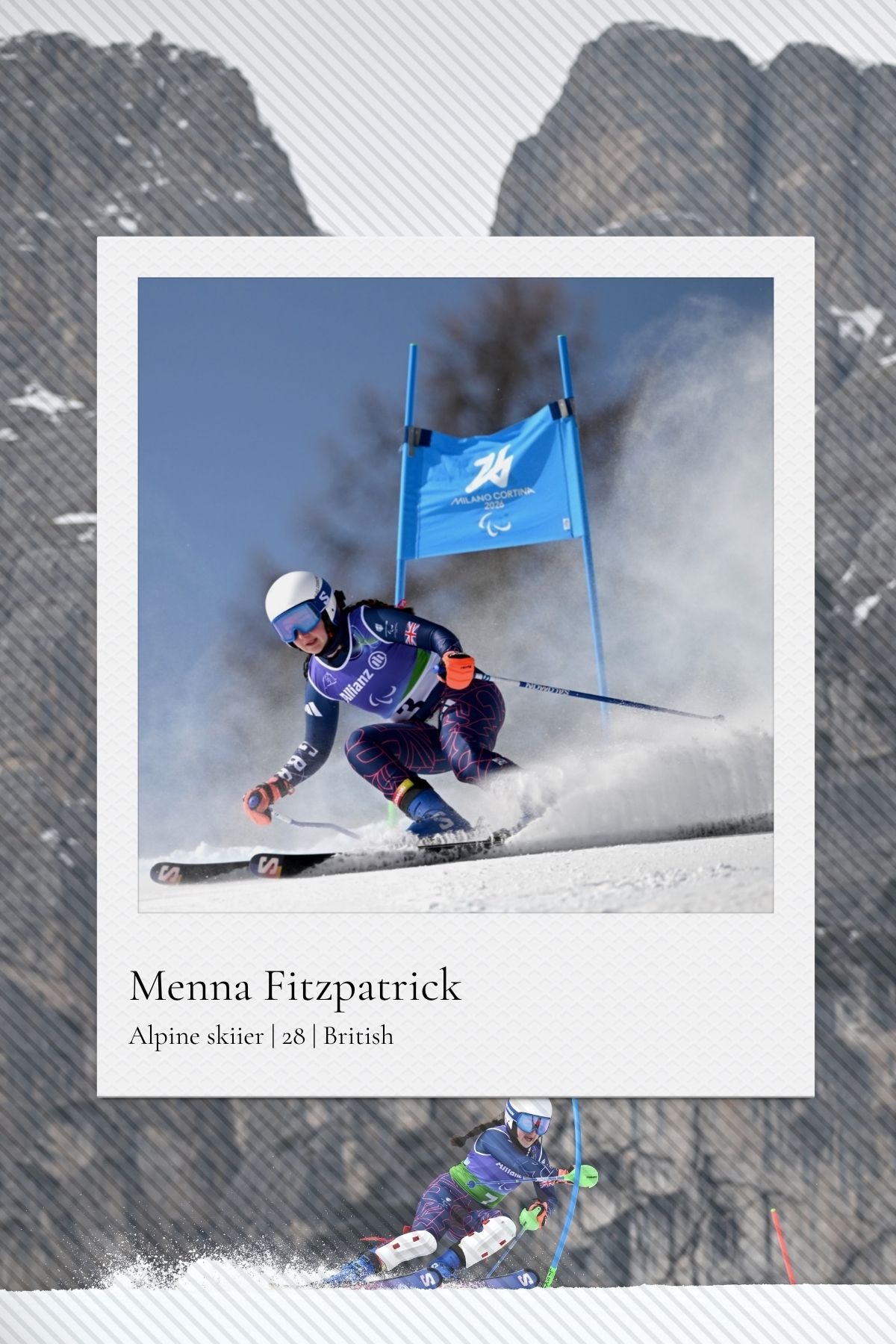 Alpine skiier Menna Fitzpatrick