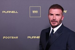 Inter Miami's co-owner David Beckham poses prior to the 2023 Ballon d'Or France Football award ceremony at the Theatre du Chatelet in Paris on October 30, 2023.
