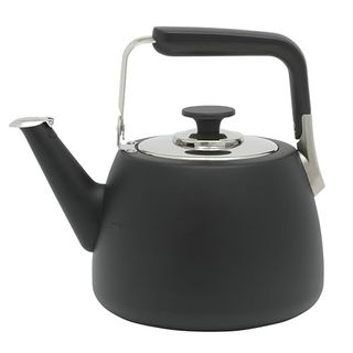 Sur La Table Kitchen Essentials Large 2 Qt Heavy Gauge Stainless Steel Whistling Tea Kettle - Matte Black