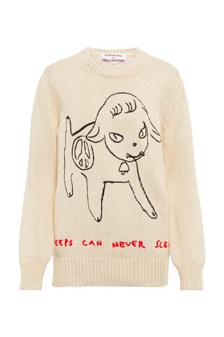 Stella McCartney Yoshitomo Nara embroidered cotton sweatshirt