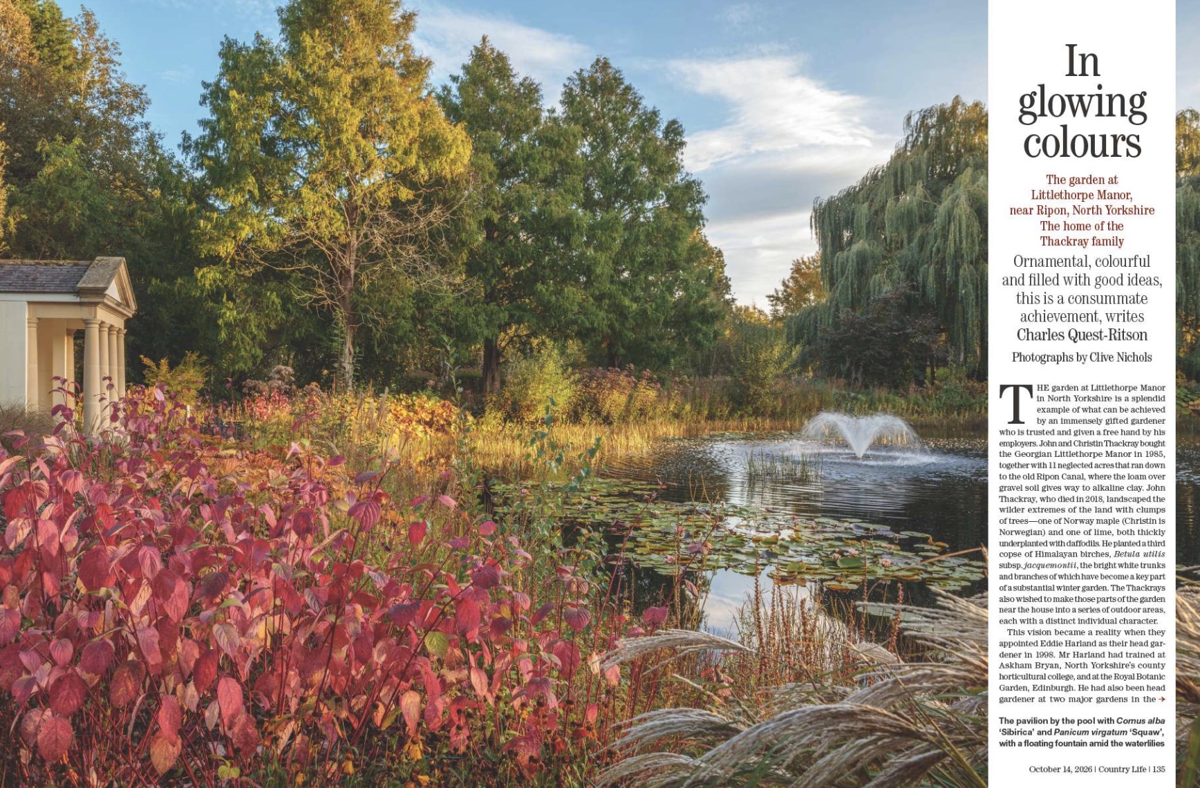Spread from Country Life October 14, 2026