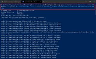Update Microsoft Defender in Windows 10 image command