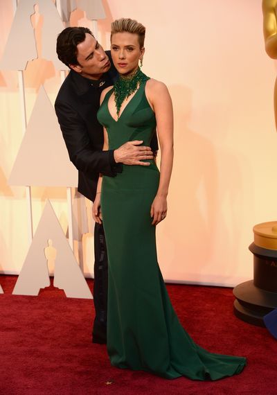 2014: When John Travolta was weird with Scarlett Johansson.