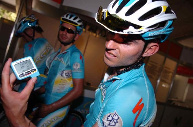 It was a hot training ride Down Under for the Astana squad