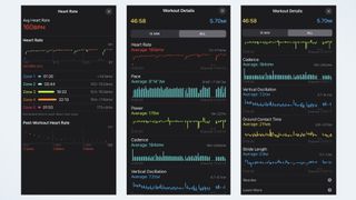 A photo of running data from the Apple watchOS 9
