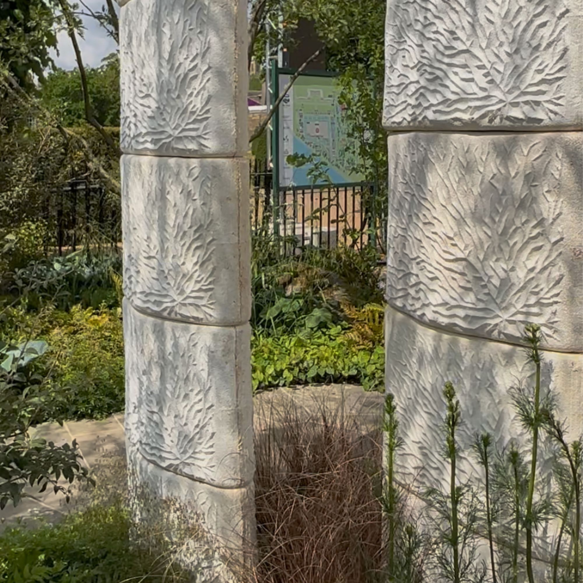 Mycelium walls in The Pathway Garden at the RHS Chelsea Flower Show 2025