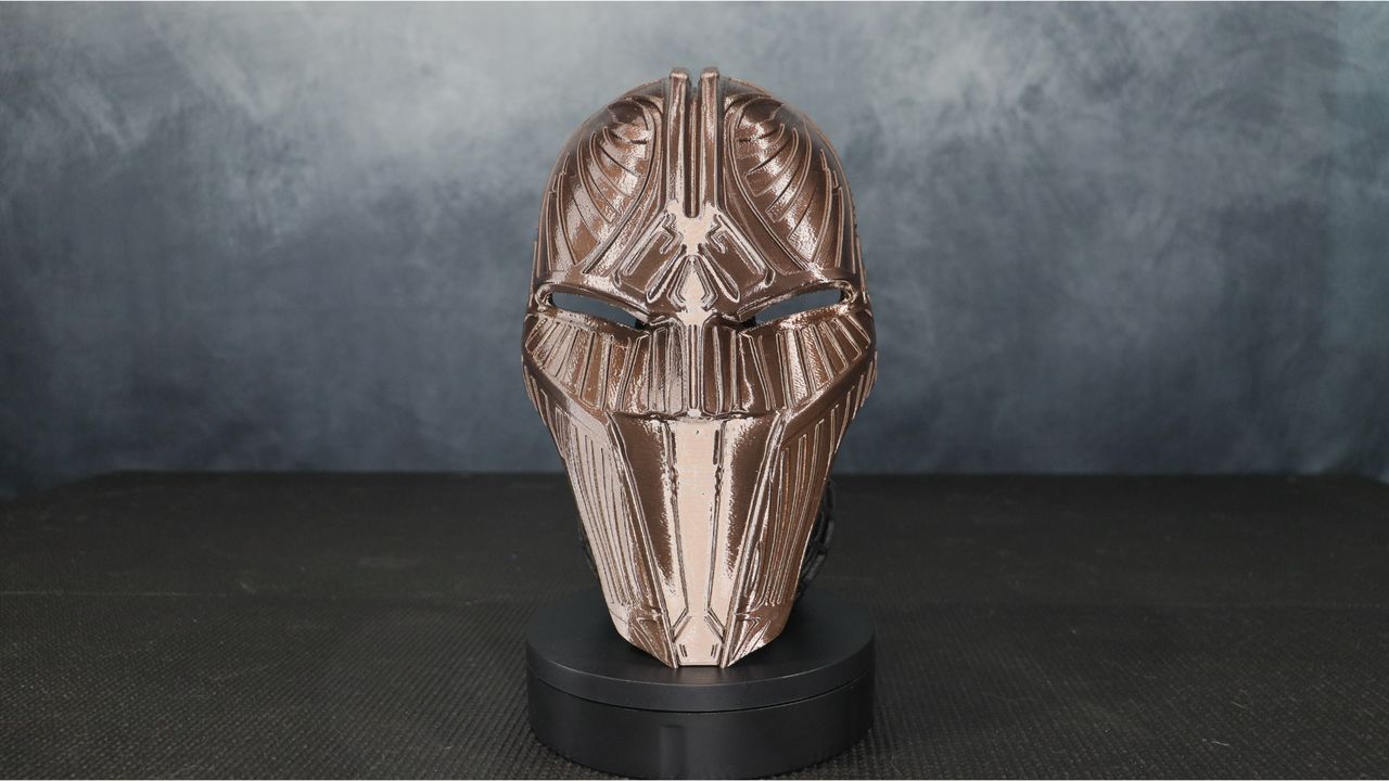 3D printed Sith acolyte mask from Hex3D