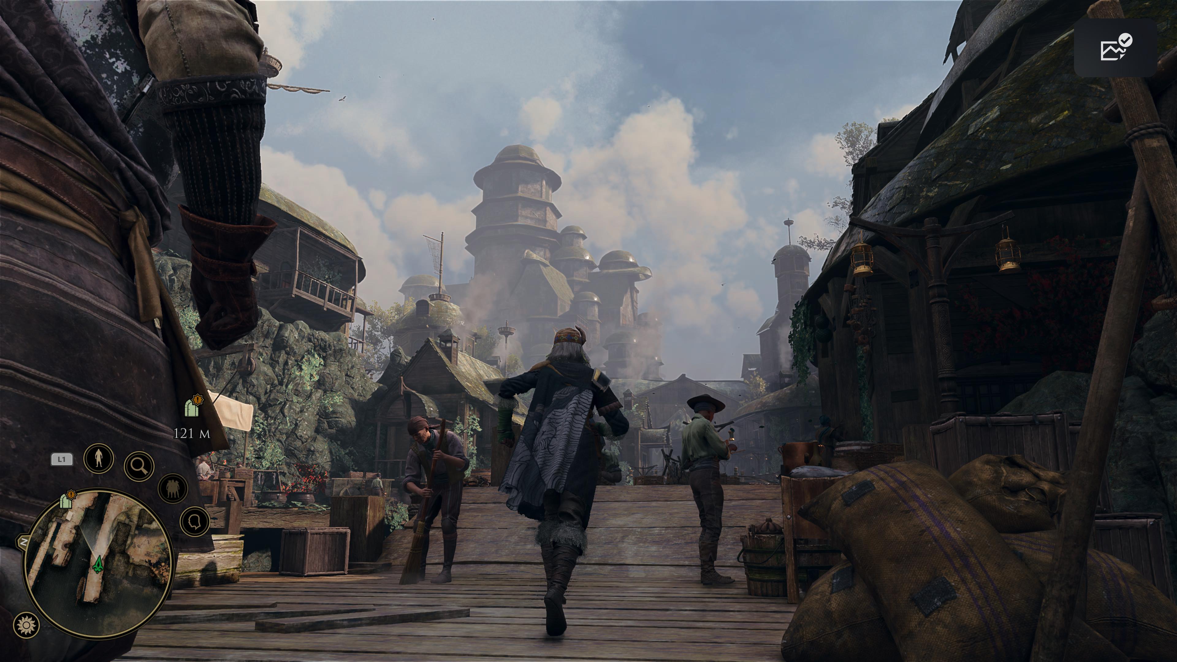 A GreedFall: The Dying World screenshot showing the player running through the open world.