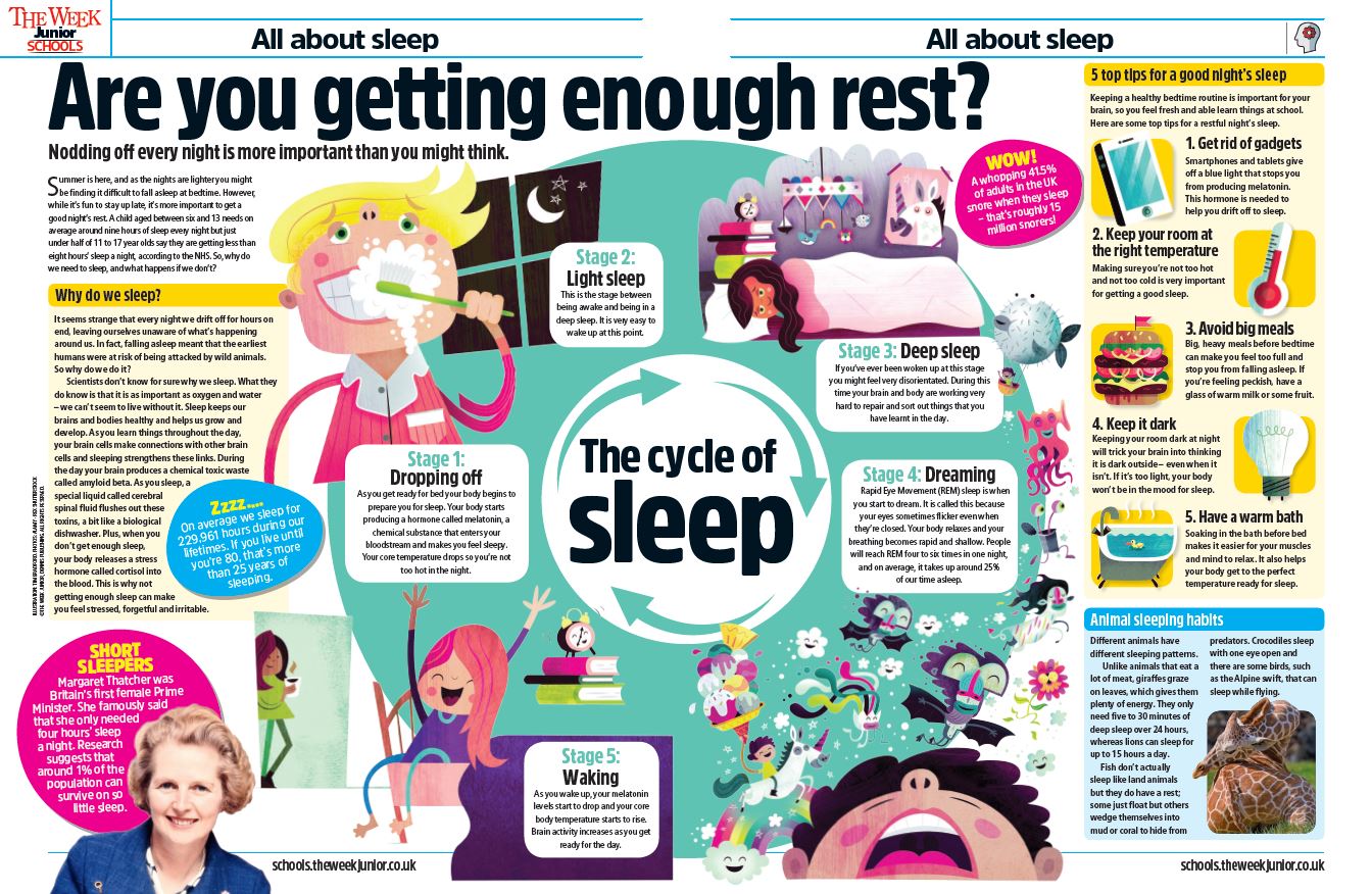 Image showing cartoons related to sleep