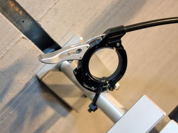 The bar mounted remote takes up minimal space.