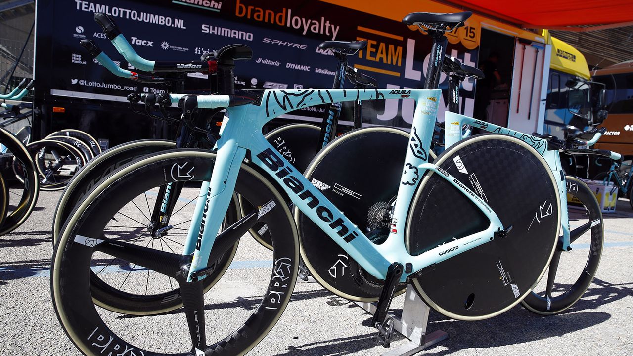 The Bianchi Aquilas are hand-painted in Italy