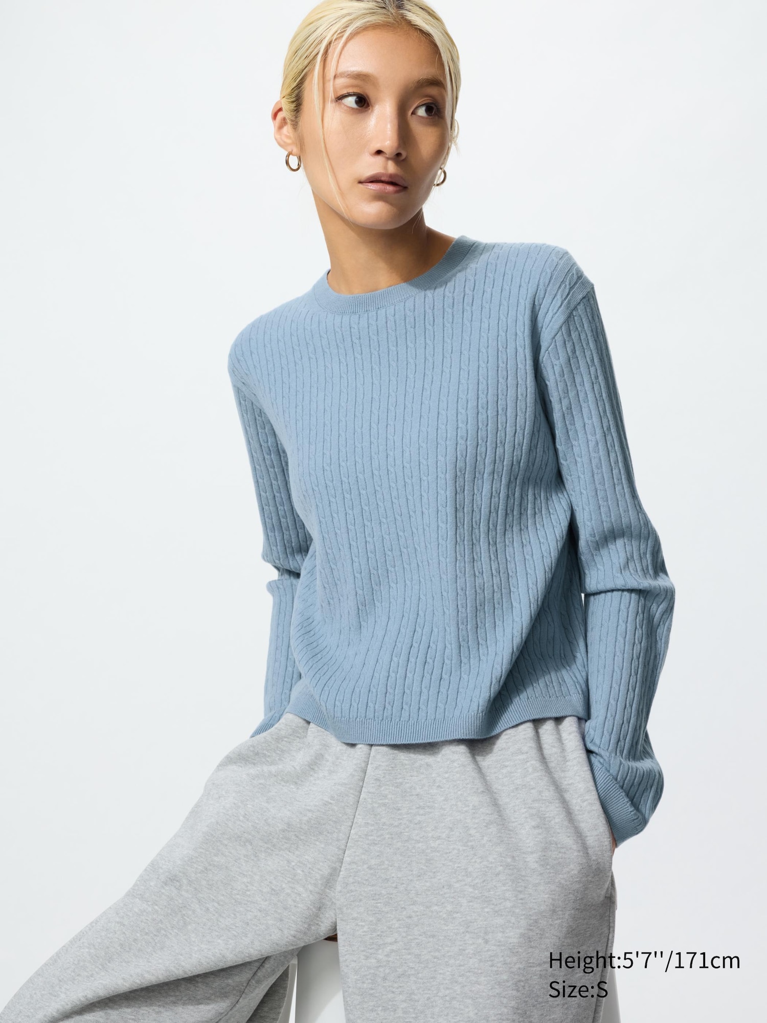 Mini Cable Crew Neck Jumper