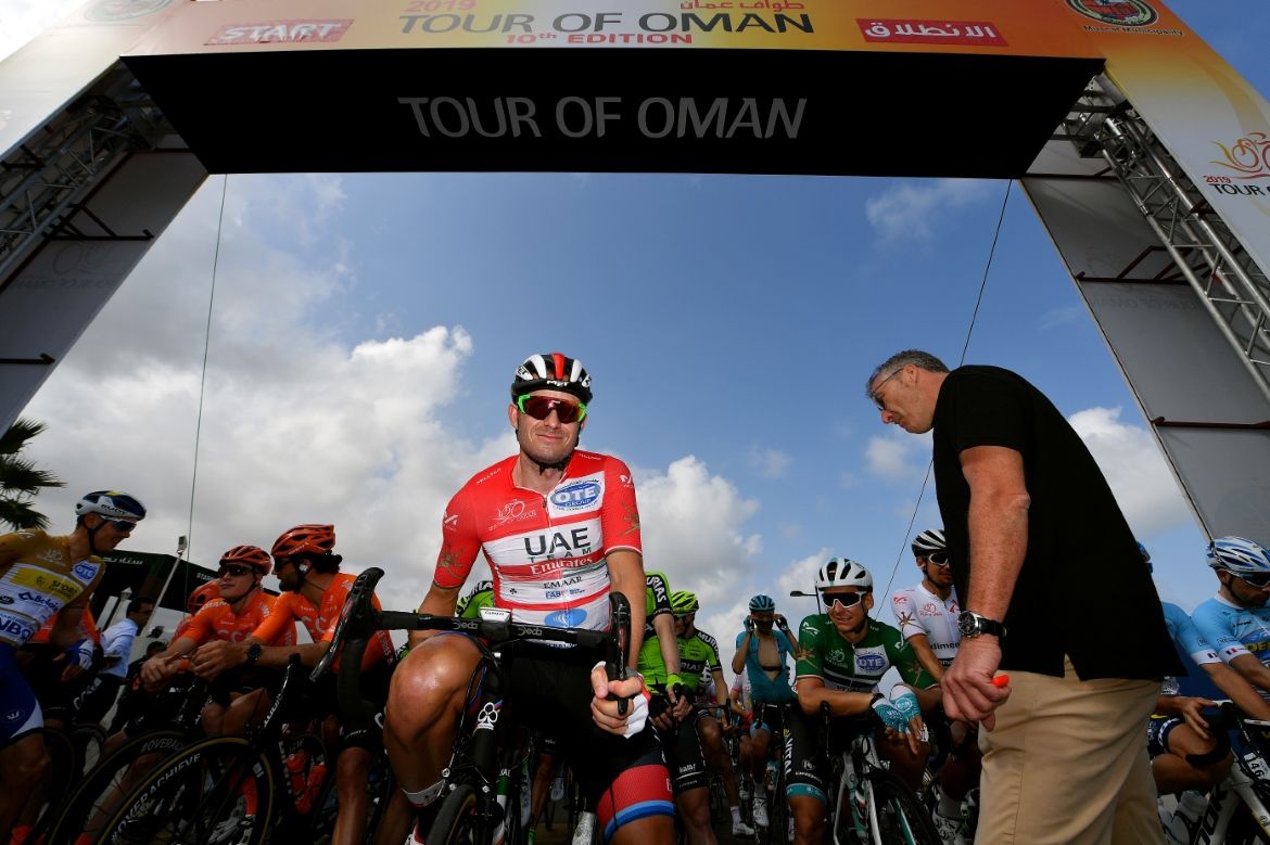 Alexander Kristoff waits on the start line