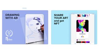 Best nft apps for iPhone: images of the SketchAR workspace