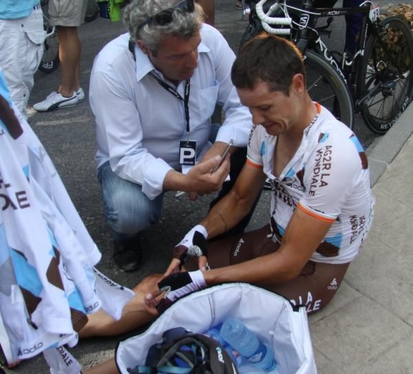 Nicholas Roche finished in the chase group