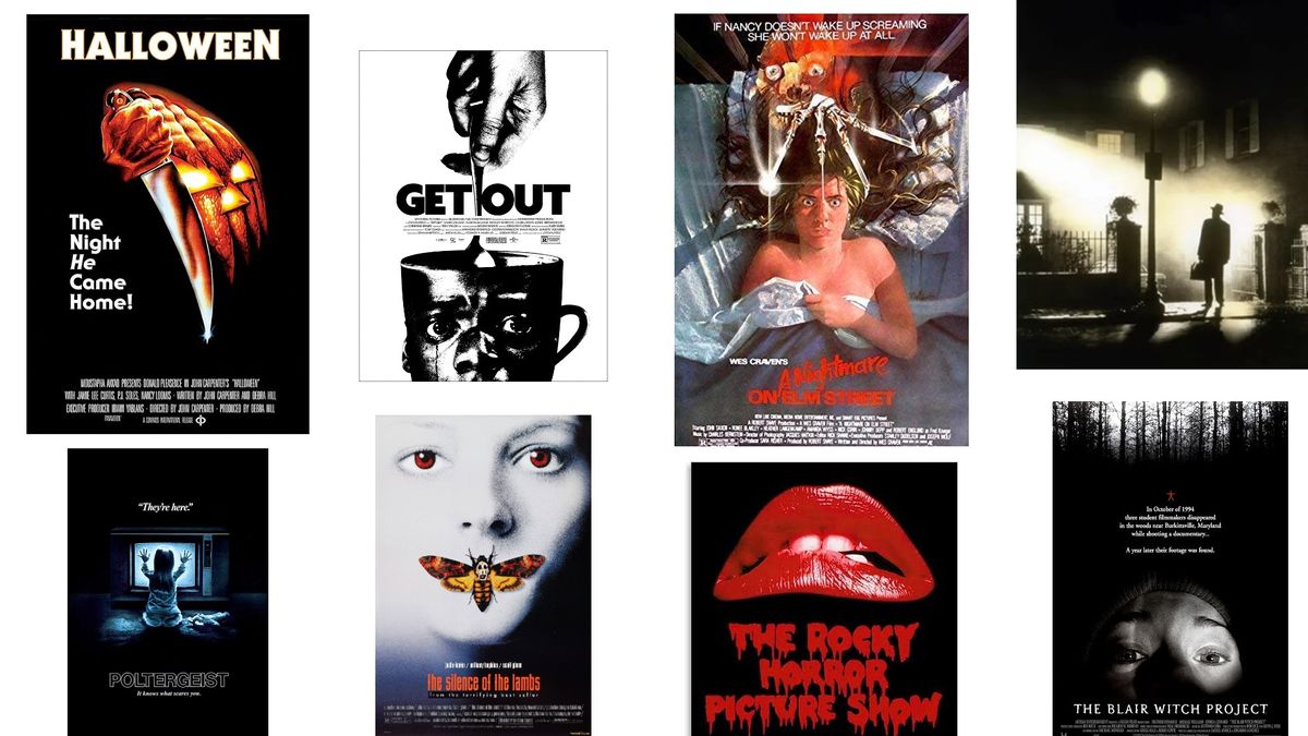 horror movie collage poster