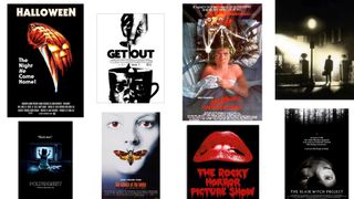 Selection of horror film posters