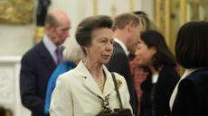 Princess Anne broke her own fashion rule as she appeared at an important function in Buckingham Palace on Wednesday evening