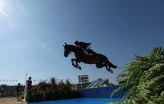 RIO DE JANEIRO, BRAZIL - AUGUST 14: Nick Skelton of Great Britain riding Big Star competes during the Jumping Individual and Team Qualifier on Day 9 of the Rio 2016 Olympic Games at the Olympic Equestrian Centre on August 14, 2016 in Rio de Janeiro, Brazil. (Photo by Christian Petersen/Getty Images)