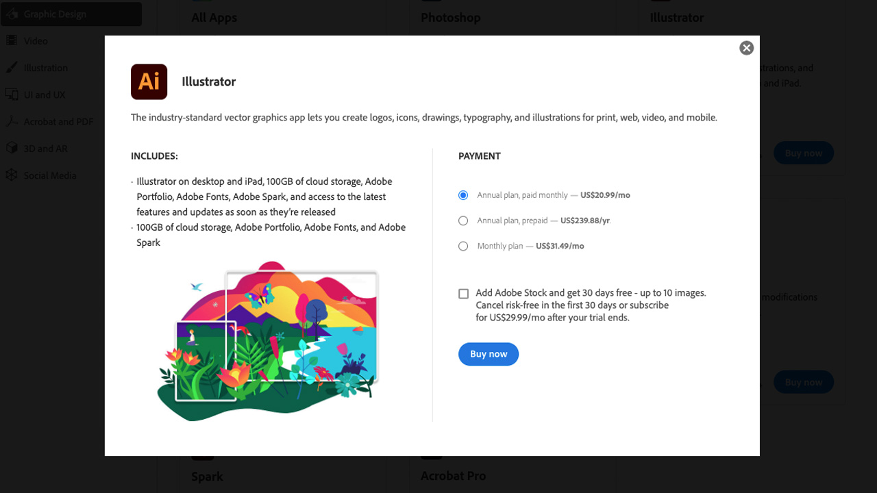 can you buy adobe indesign outright