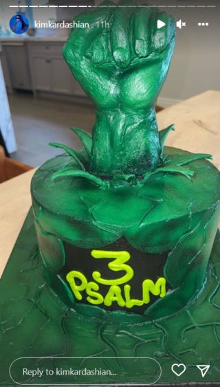 Psalm West's birthday cake.