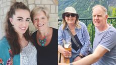 Denise Young and her daughter / Vicky Pettersen and her husband split image