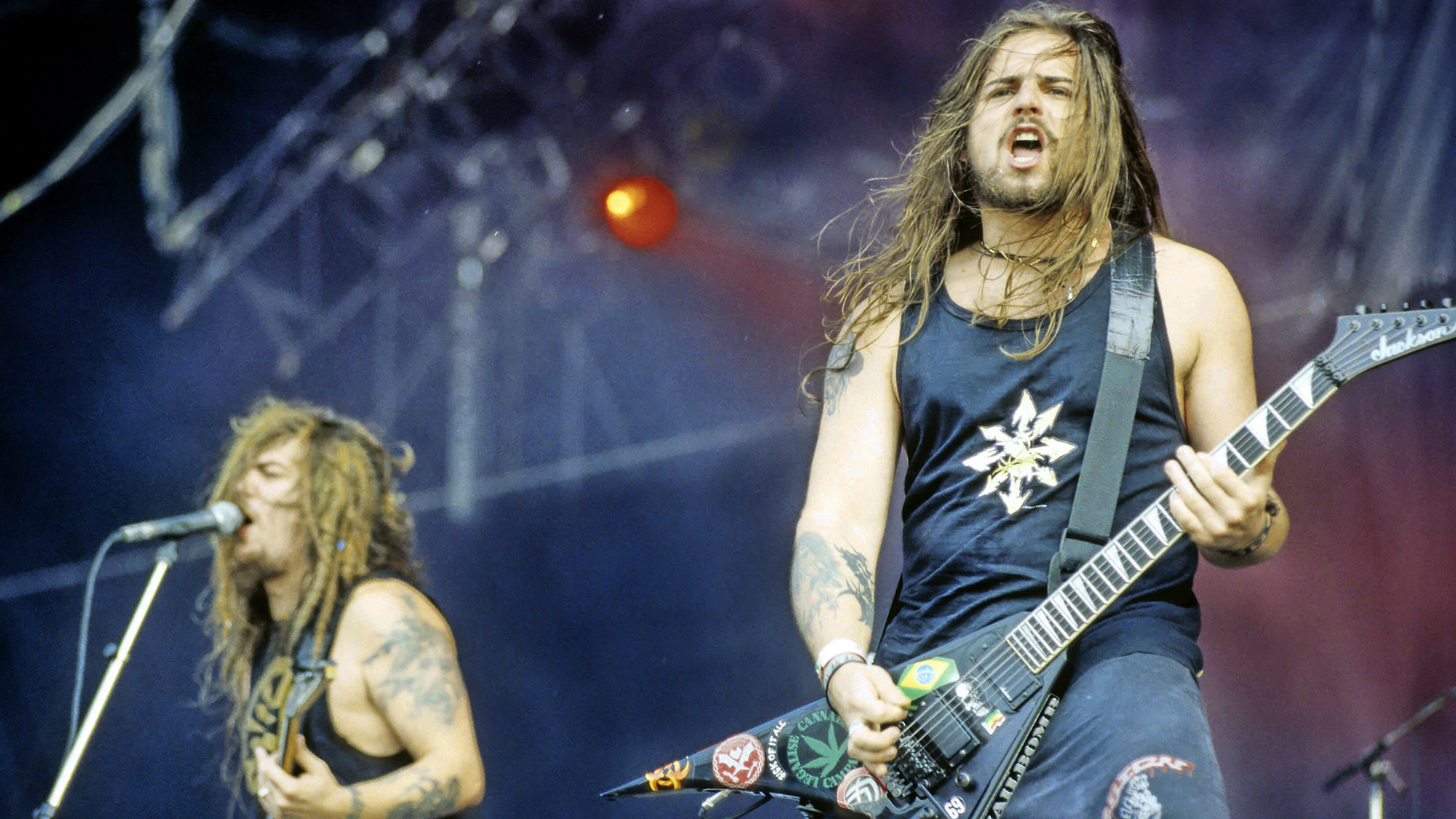 Sepultura, Andreas Kisser, Max Cavalera, T/W, Torhout/Werchter, Belgium, 2nd July 1994
