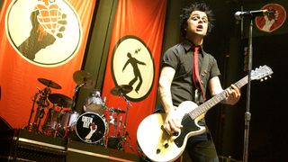 Billie Joe Armstrong live in 2004 on the American Idiot Tour.