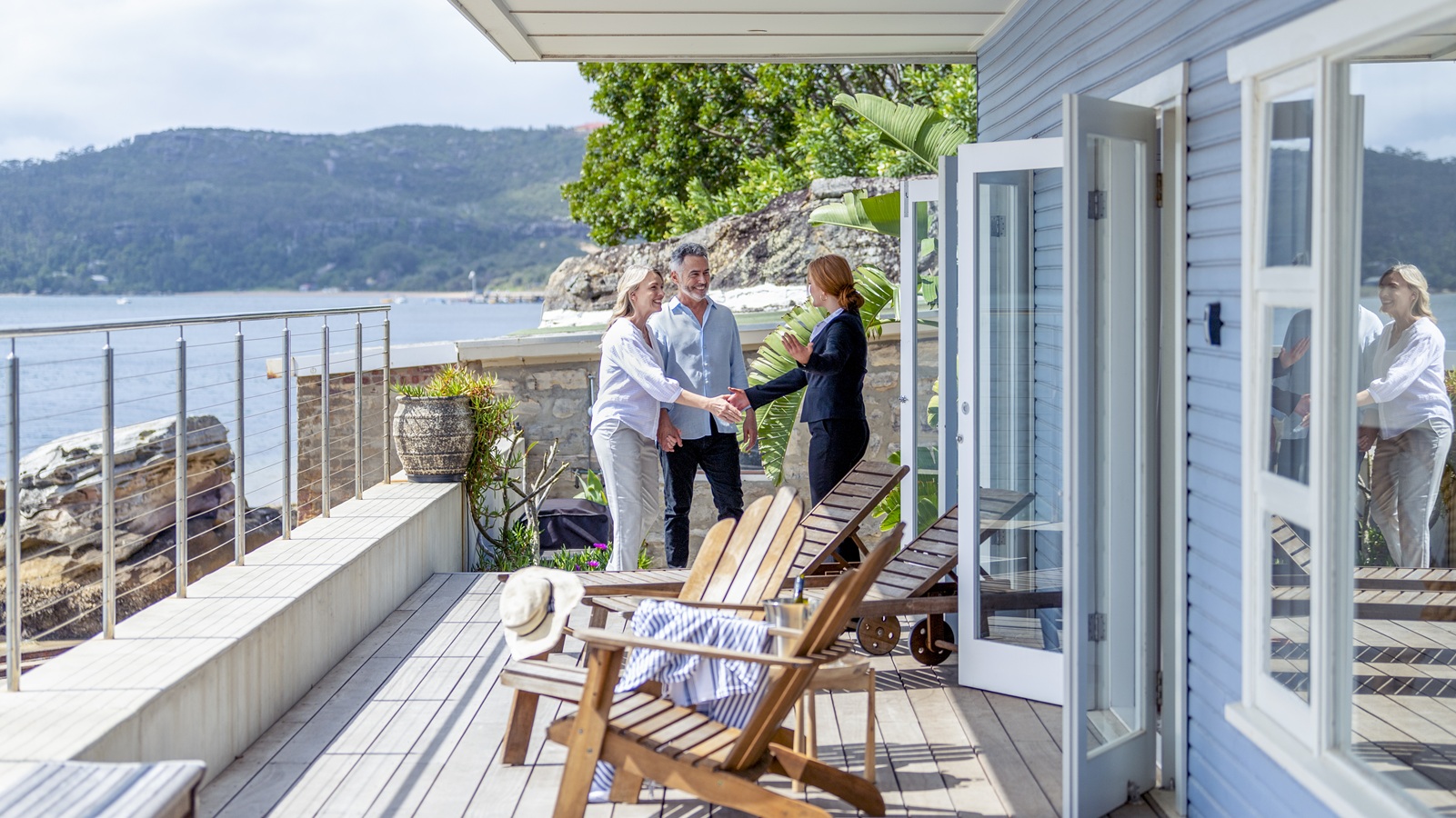 An older couple buying a second home in retirement.