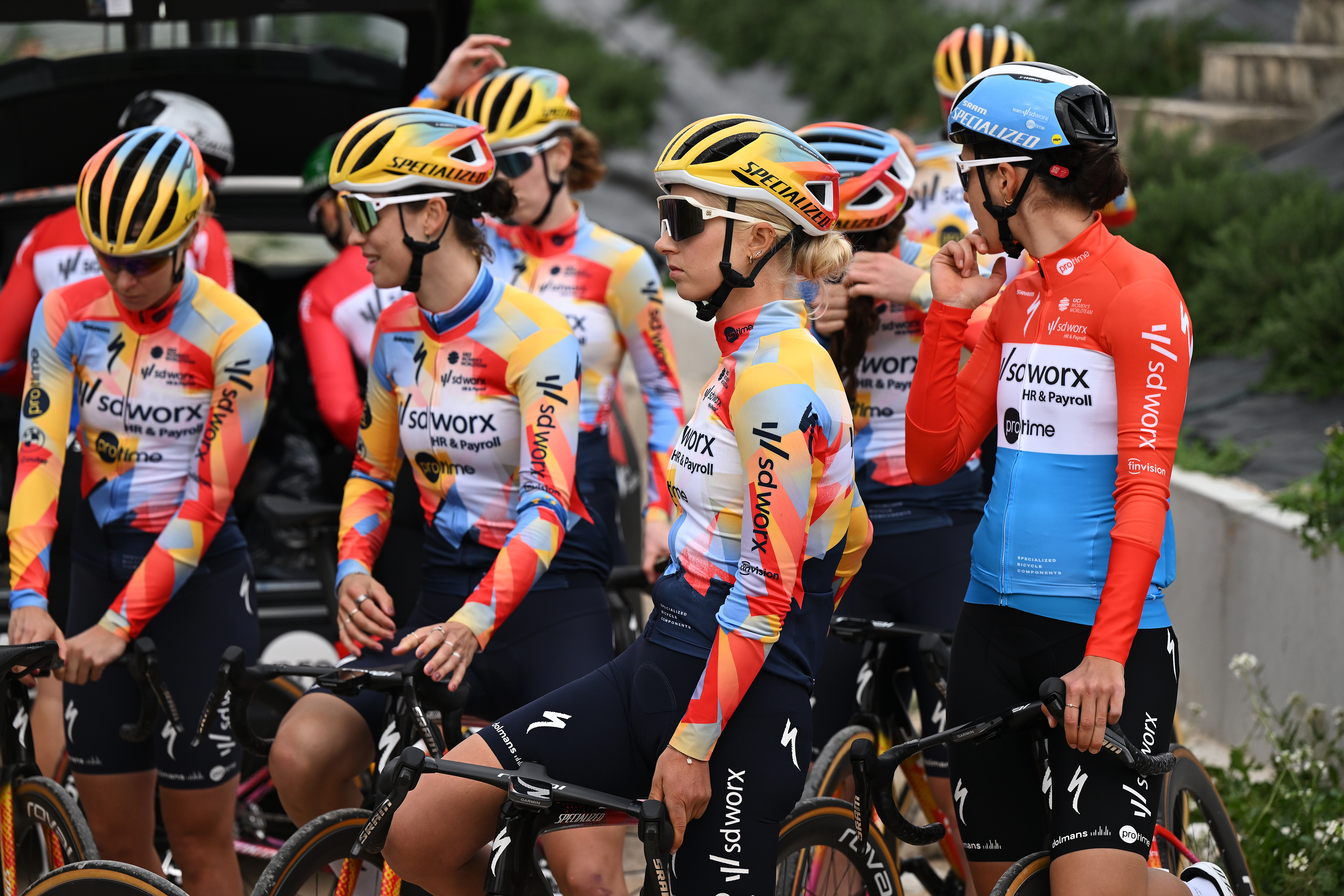 DENIA, SPAIN - DECEMBER 12: Mikayla Harvey of New Zealand and Team SD Worx - Protime during the training camp of the Team SD Worx - Protime 2026 on December 12, 2025 in Denia, Spain. (Photo by Dario Belingheri/Getty Images)