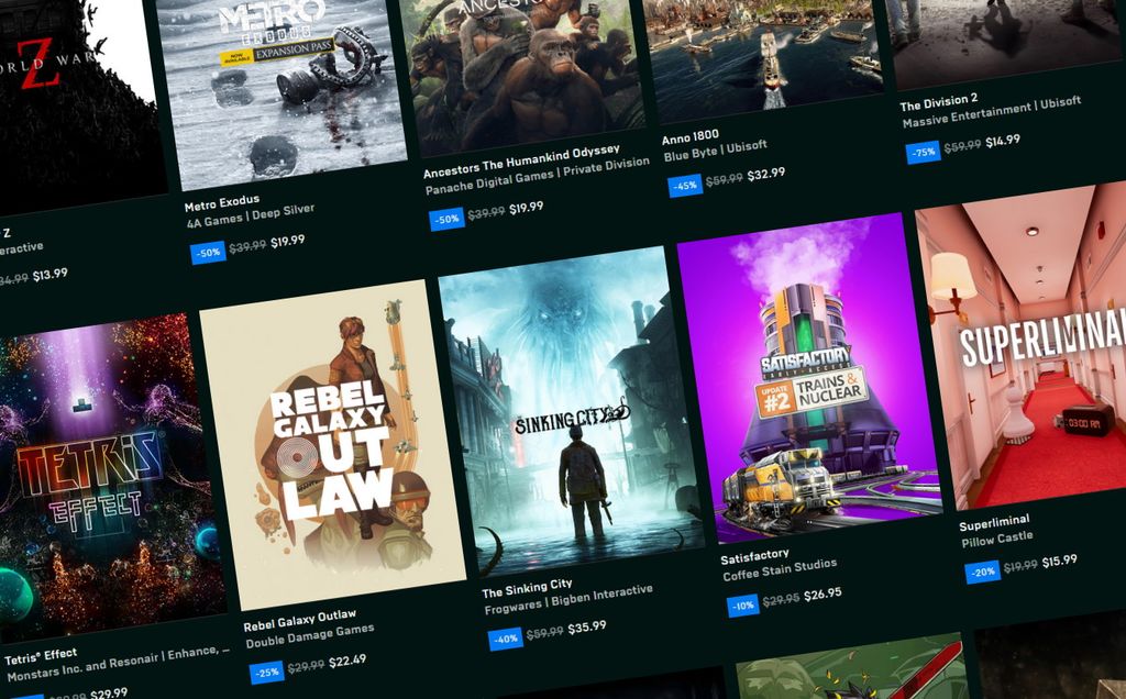 all free games on epic games store