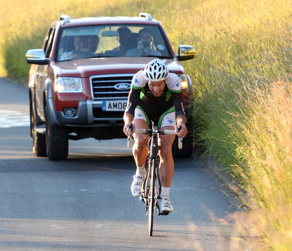 Tim Stevens during his Box Hill Challenge in 2013