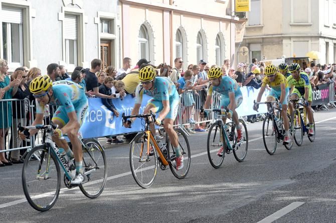 Astana was happy to give up the yellow jersey to Tony Gallopin